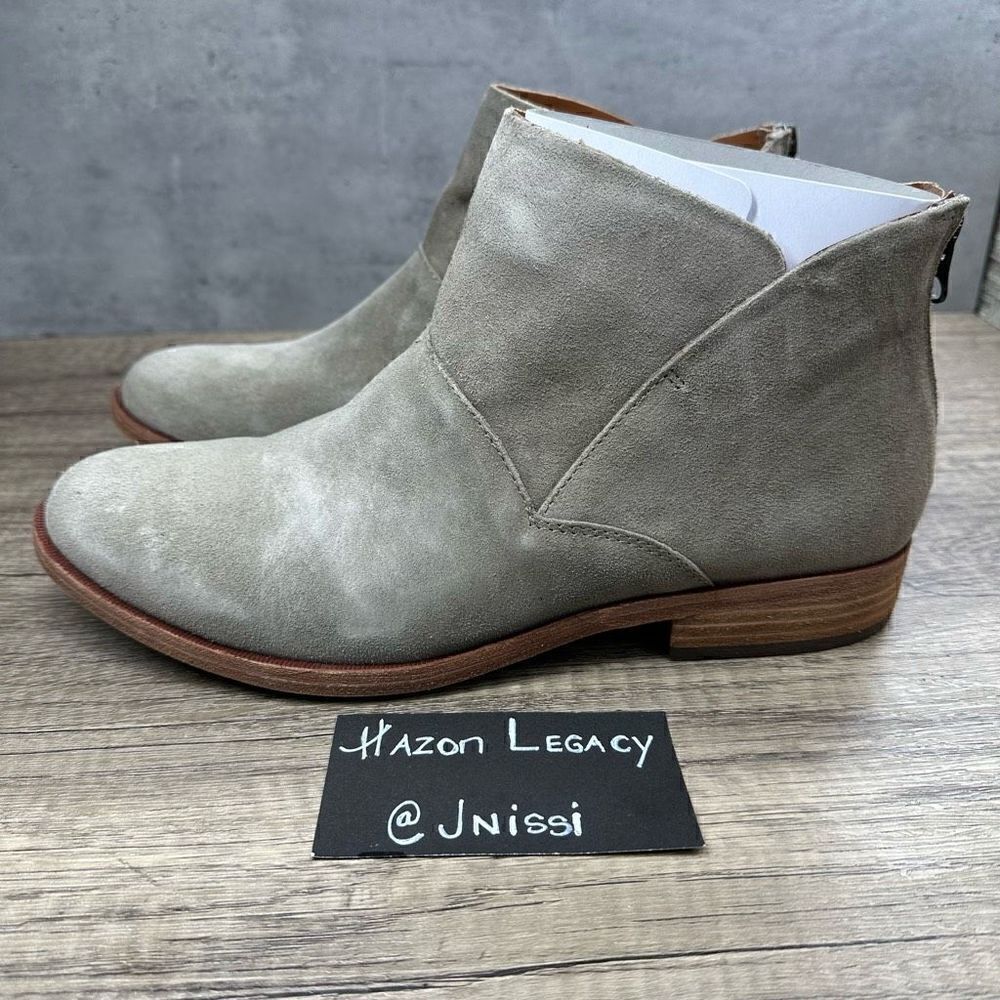 Kork-Ease~Women’s~Taupe Marmotta Suede “Ryder” Slip-On Ankle Bootie~Size 11M
